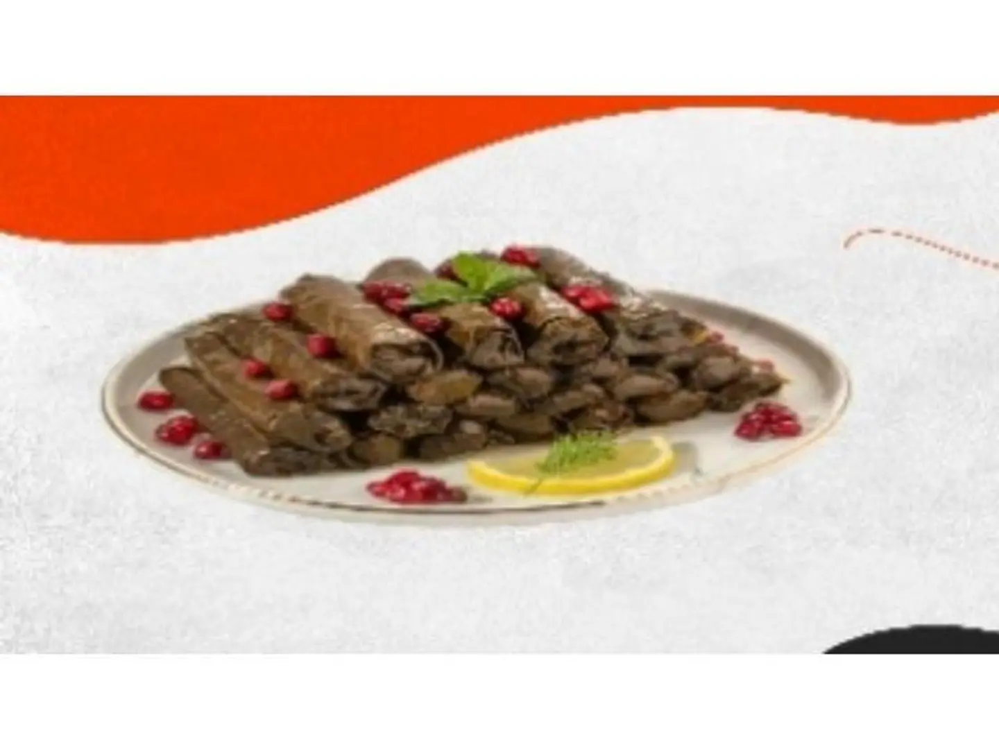 Grape Leaves - Plate With 10 Pieces