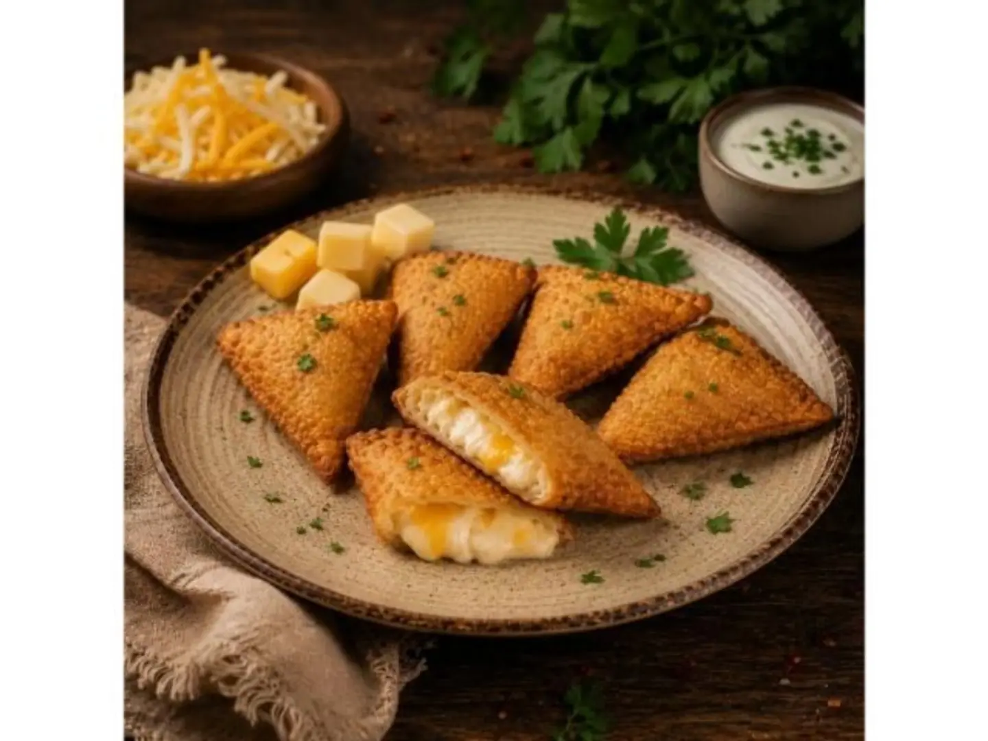 Three Cheese Cetoo Ffed Sambosa - Fried