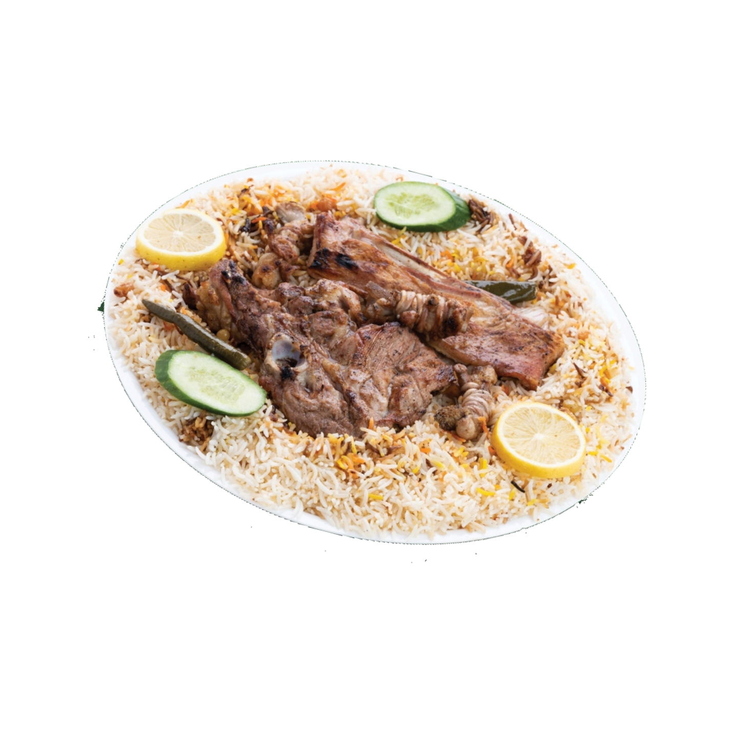 نفر لحم مظبي - أرز حضرمي