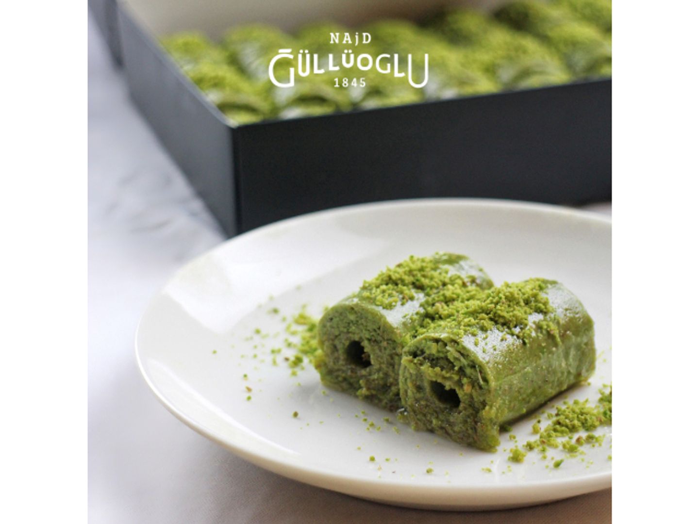 Luxury Pistachio Finger Baklava - 1/4 Kg
