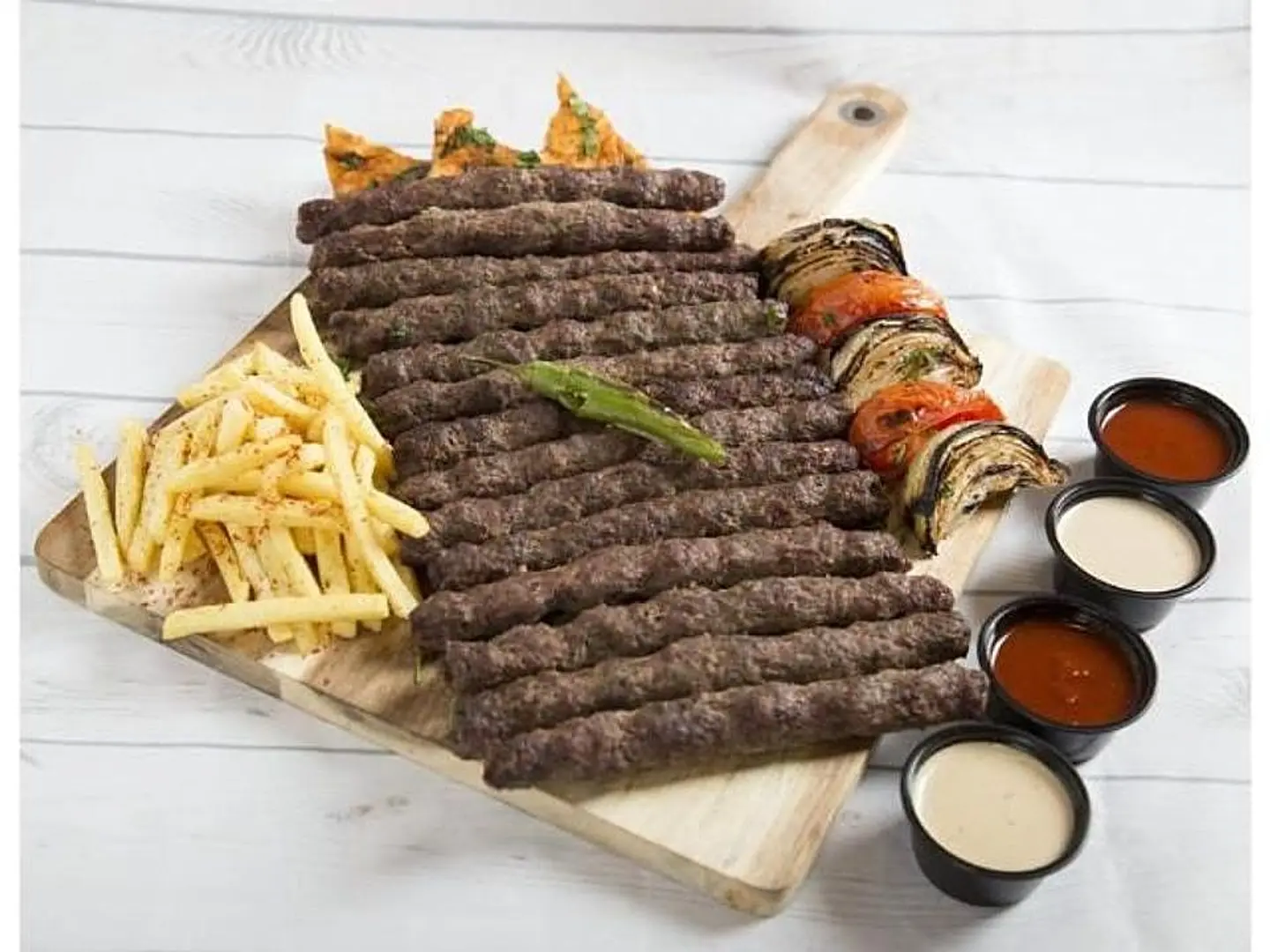 نصف كيلو كباب لحم - بدون أرز