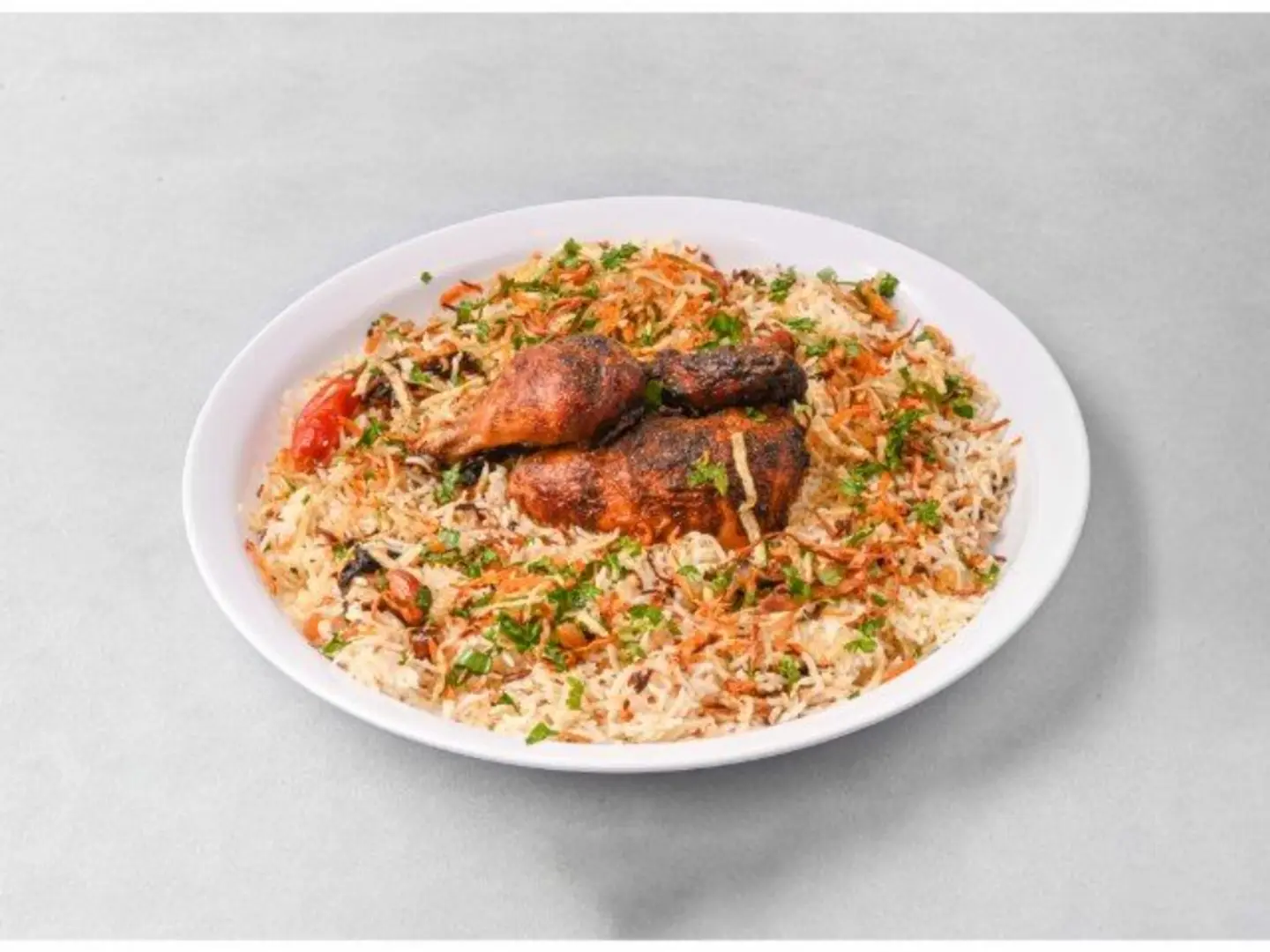 دجاج شواية مع الأرز - ربع دجاجة