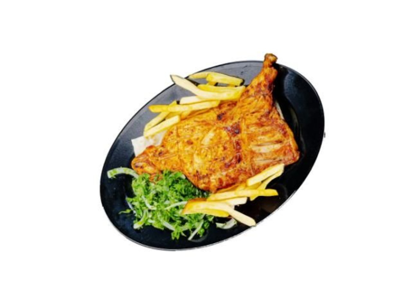 نص دجاجة على الفحم - كبير