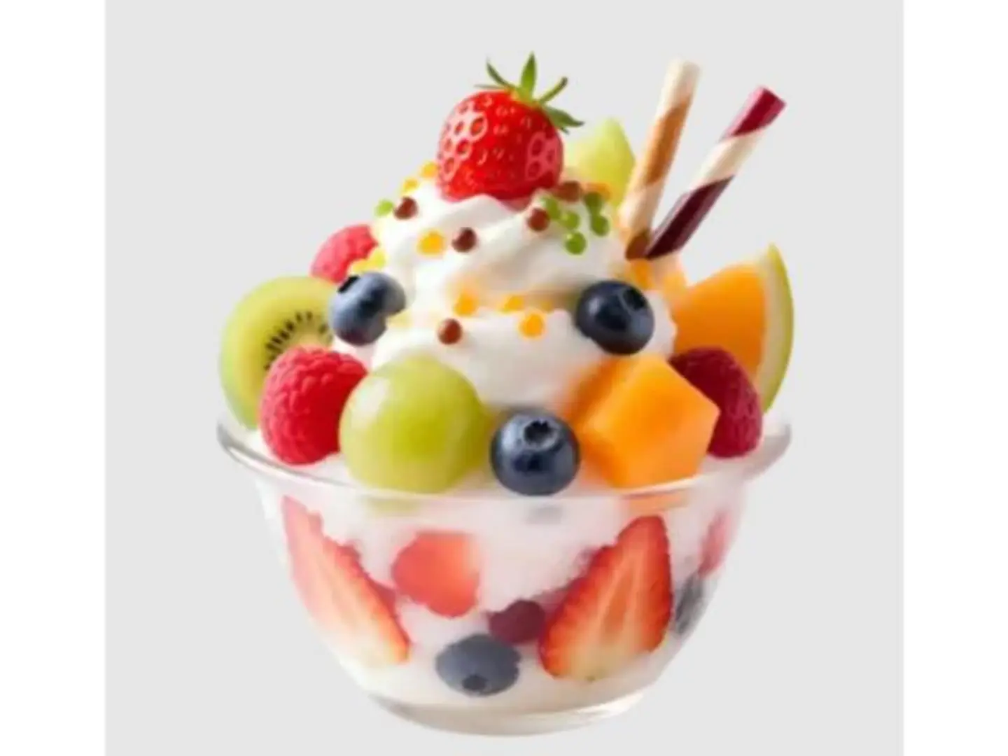 Fruit Salad With Cream - Small