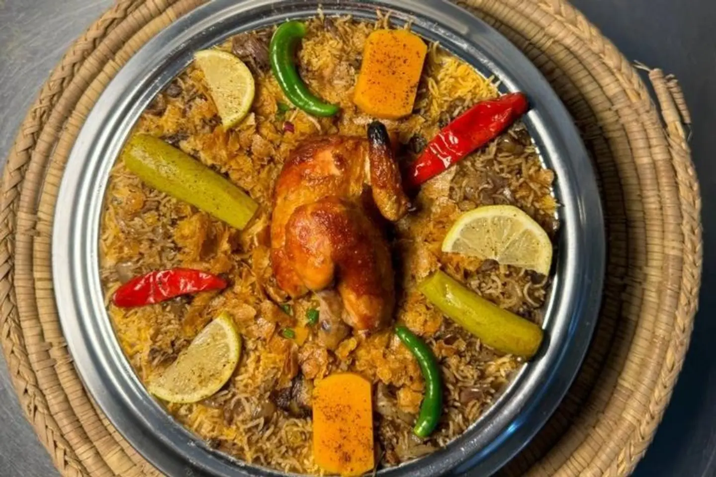 Half Grilled Chicken With Rice - Pishawari