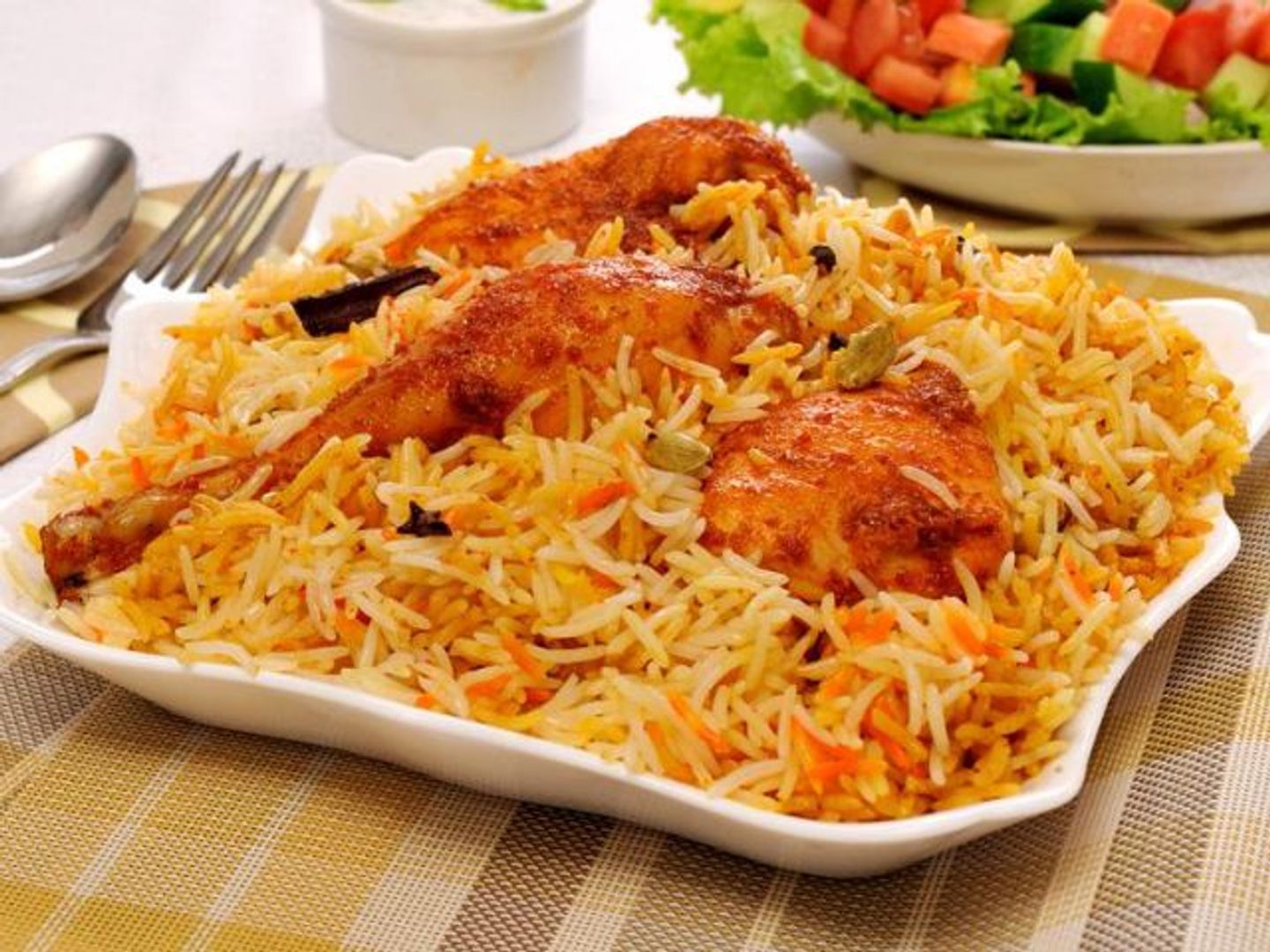 دجاج برياني - نصف حبة دجاج