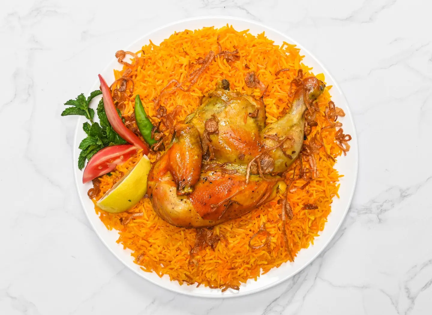 Mandi Chicken With Rice - Quarter Of A Chicken