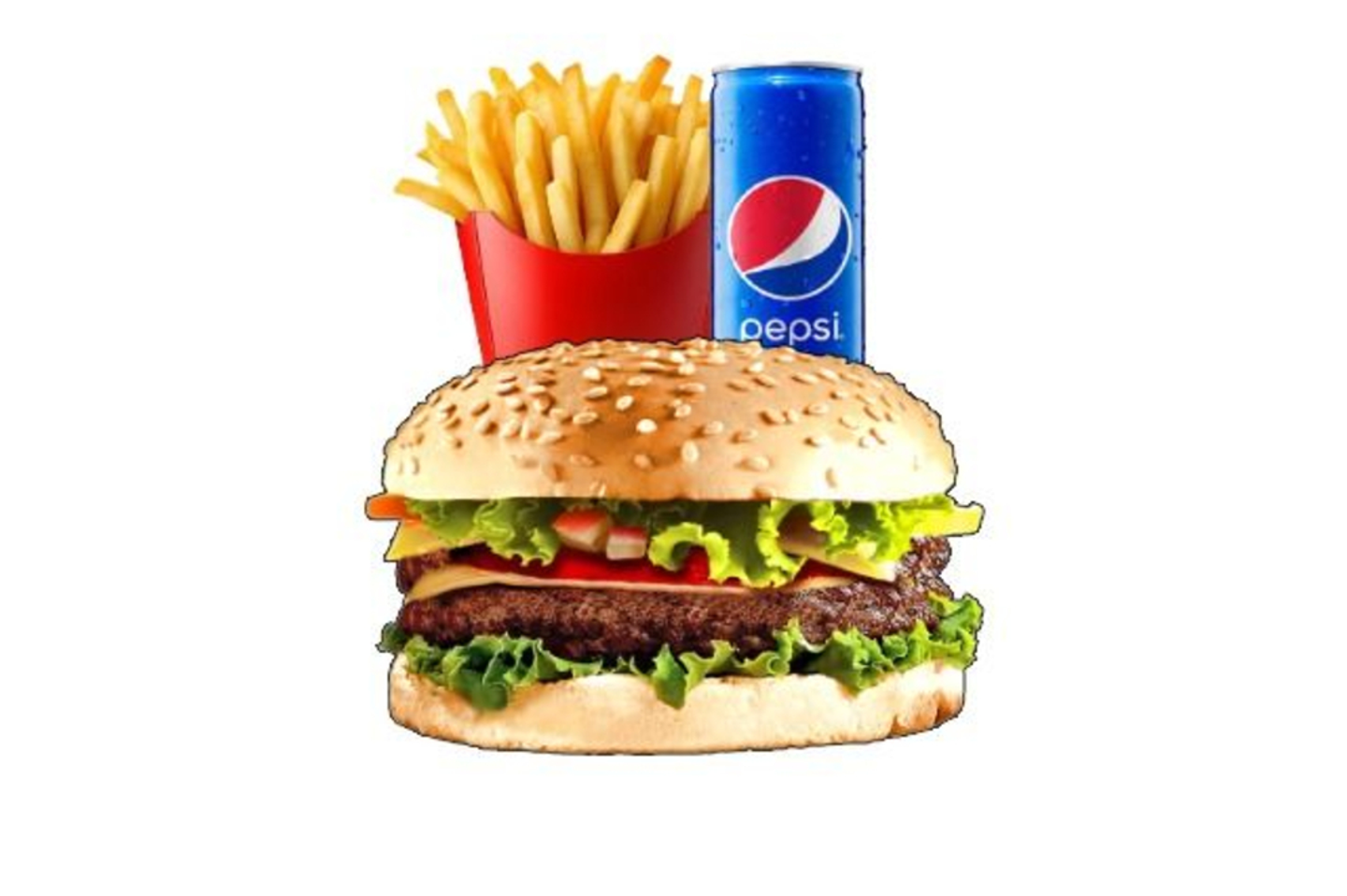 وجبة برجر لحم سنقل - برجر لحم سنقل - وجبة