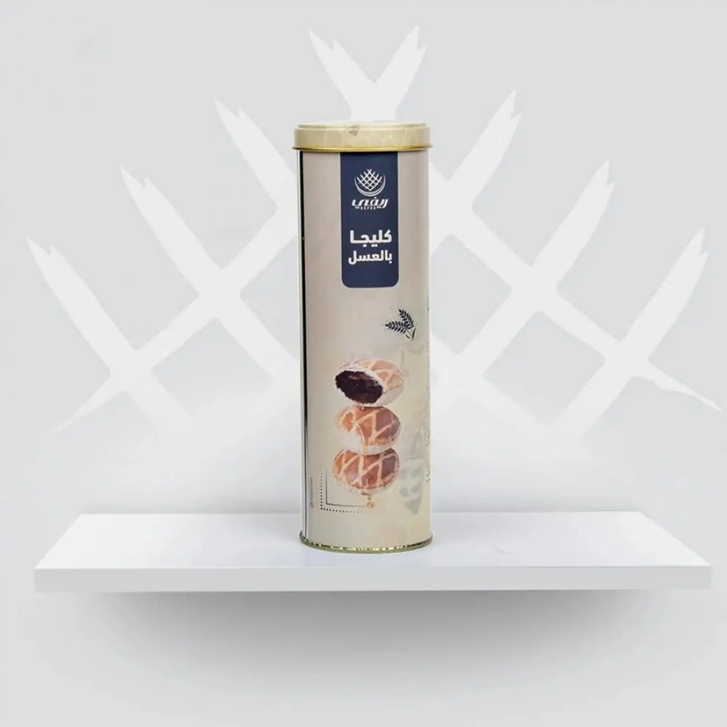 Mini Cylindrical Kleicha With Honey - 125g