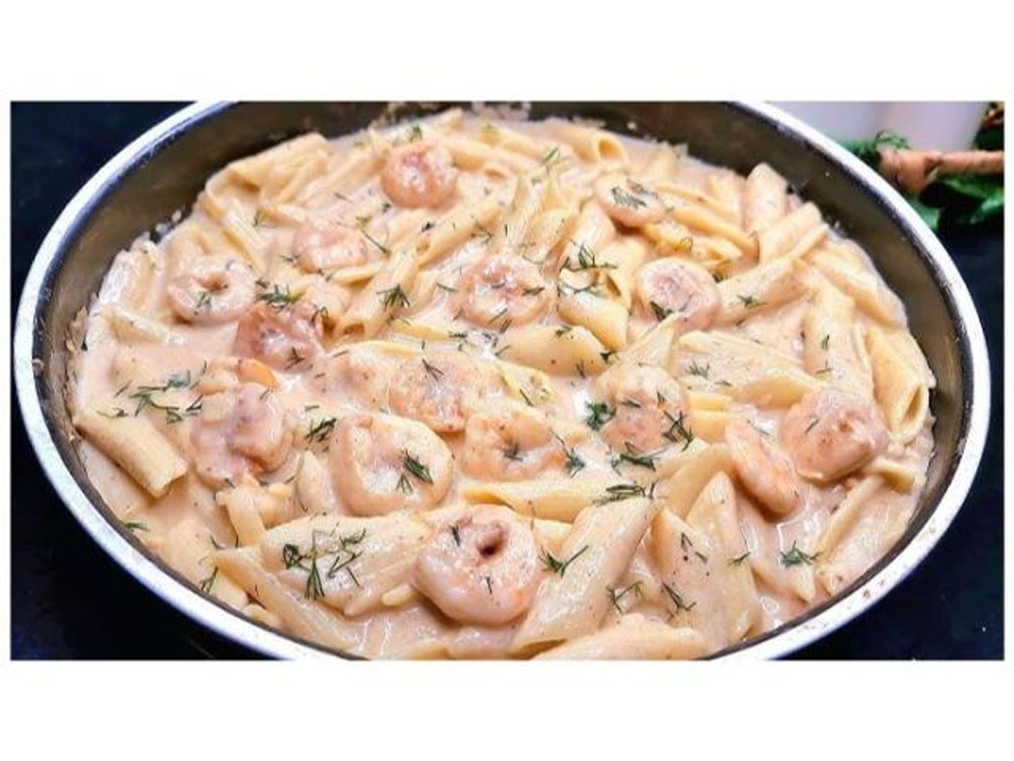 White Sauce Spaghetti Shrimps - Small