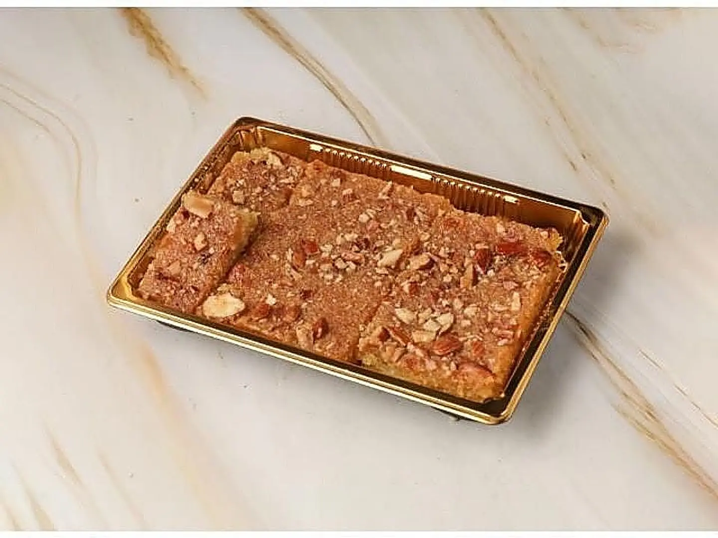 Basbousa With Nuts - Half A Kilo Basbosa With Nuts