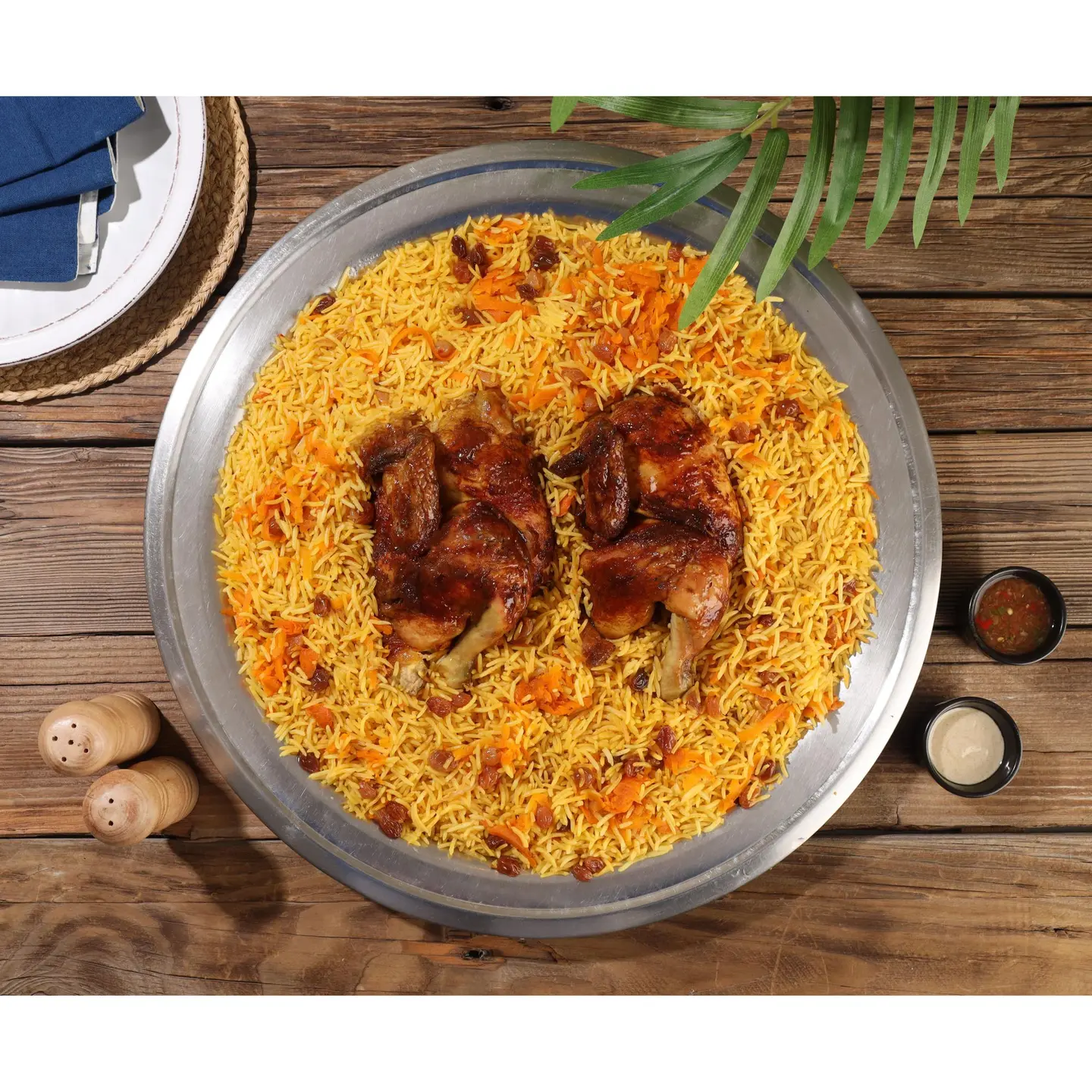 Grilled Chicken With Bukhari Rice - Quarter Chicken