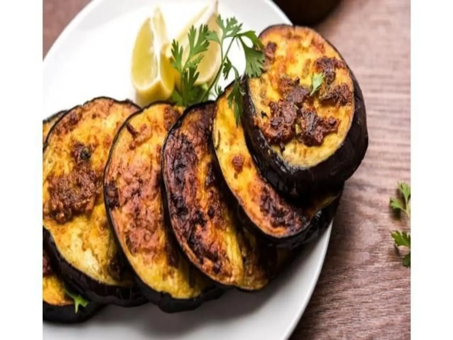 باذنجان مقلي - وسط