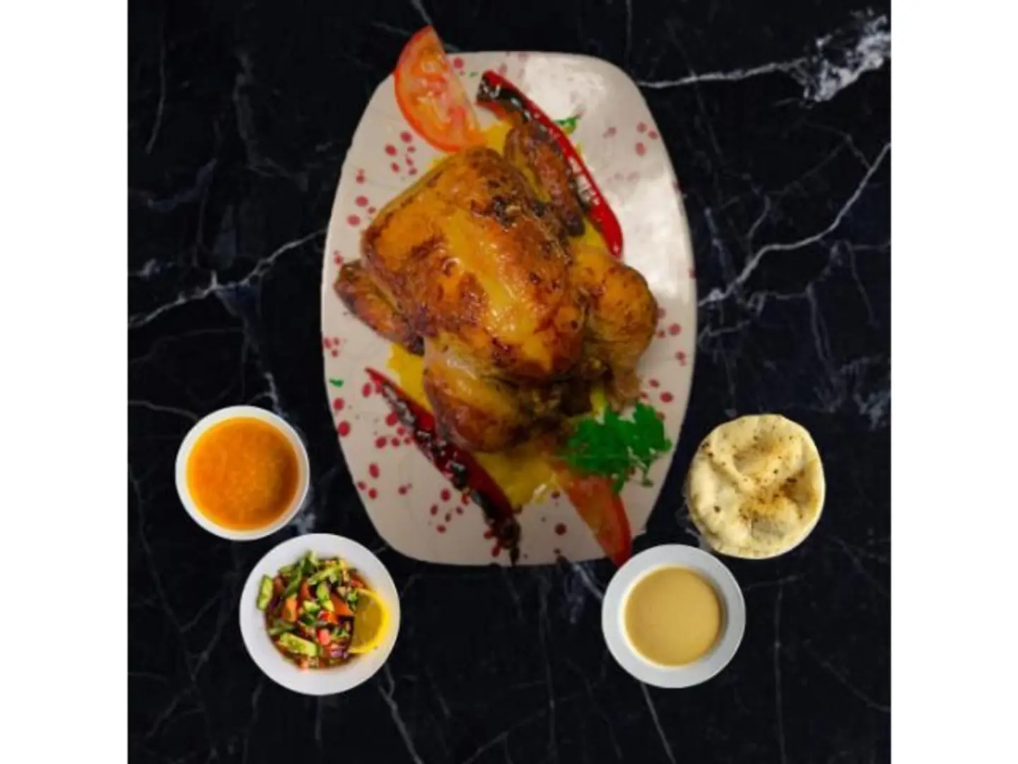 دجاجة شواية - نص حبة دجاج