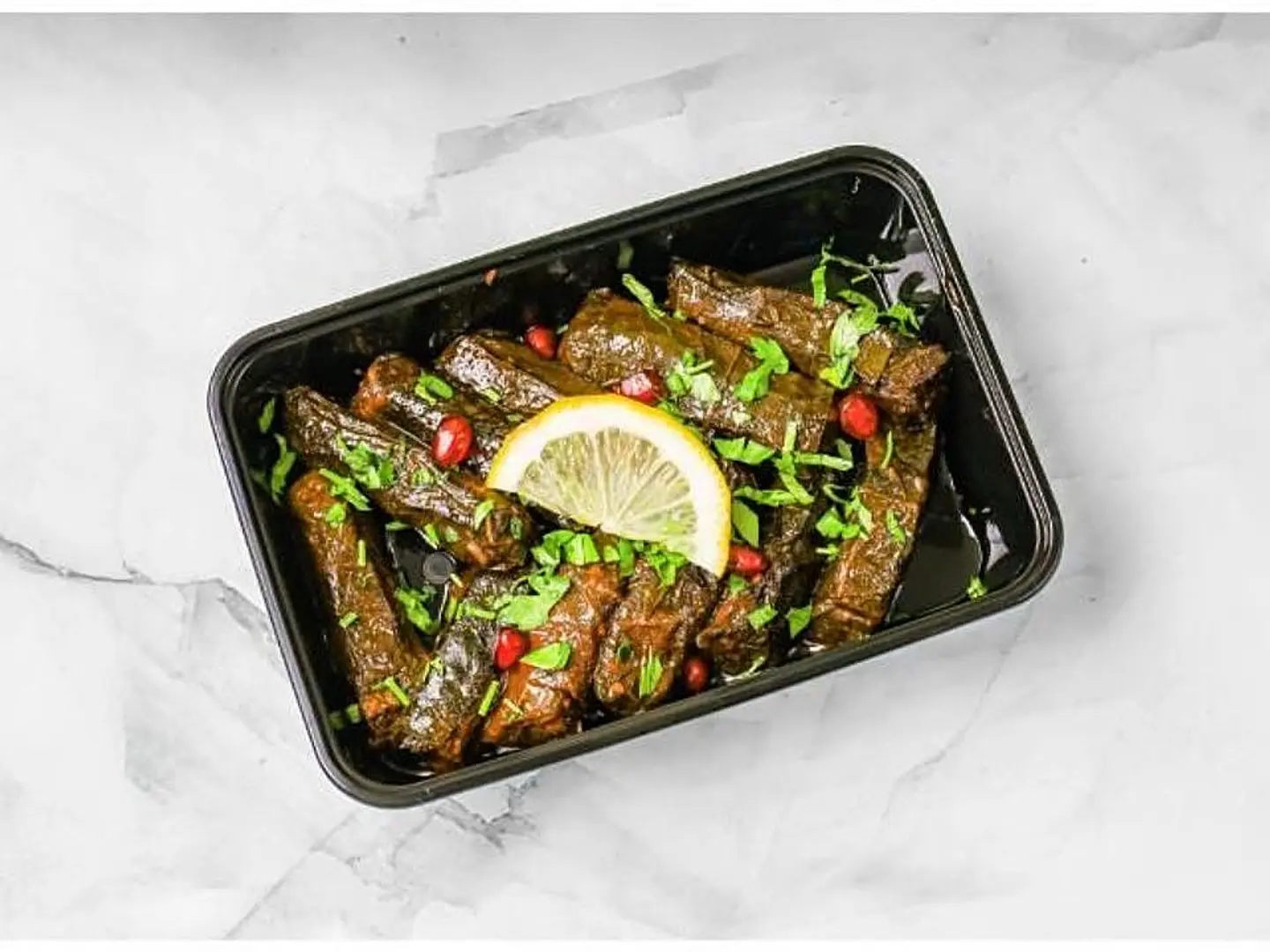 A Plate Of Grape Leaves - Small