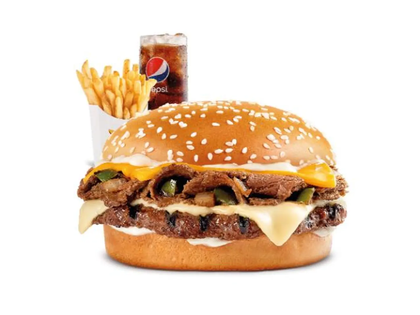 Beef Cheeseburger Meal - Round Shaped Bread