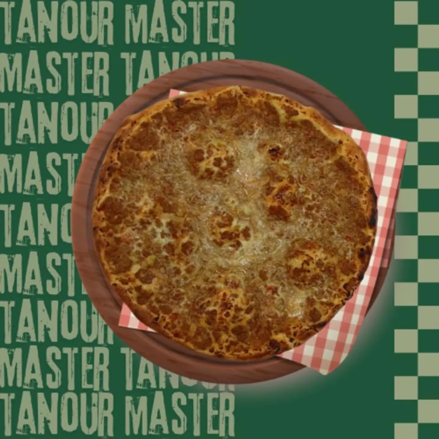 منقوشة لحم بیض - وسط