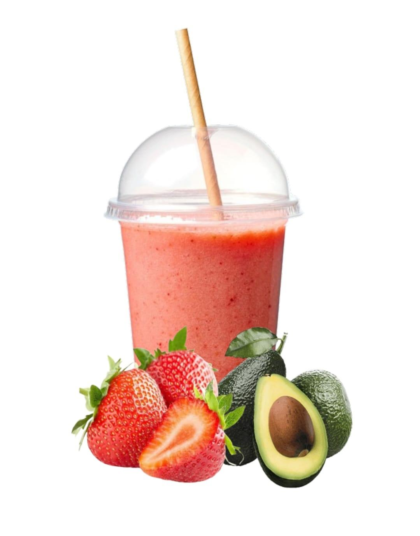 Avocado With Strawberry Juice - Small