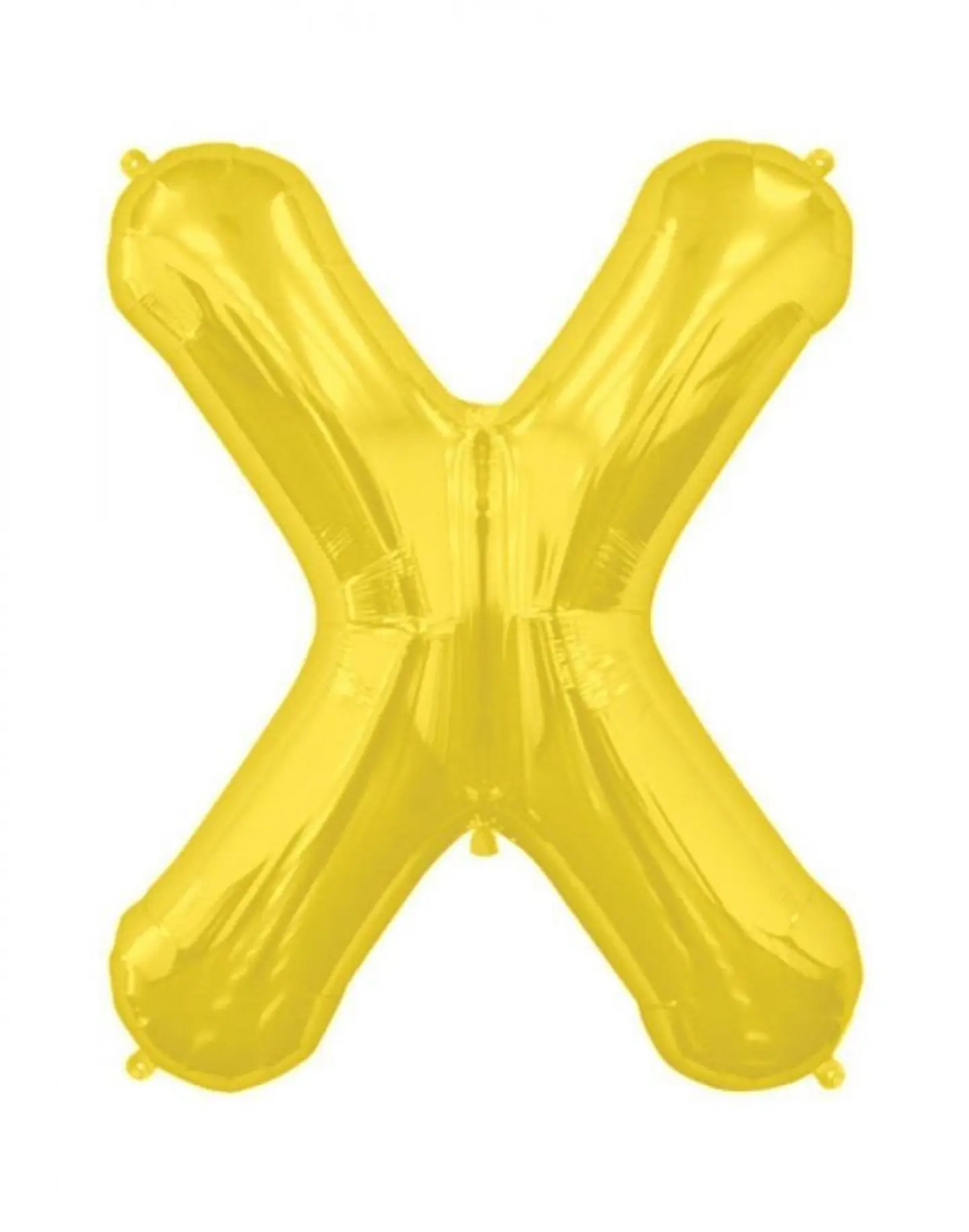 بالون بحرف إكس - فضي