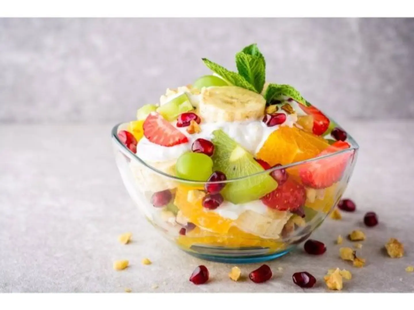 Fruit Salad With Vanilla Ice Cream - Small