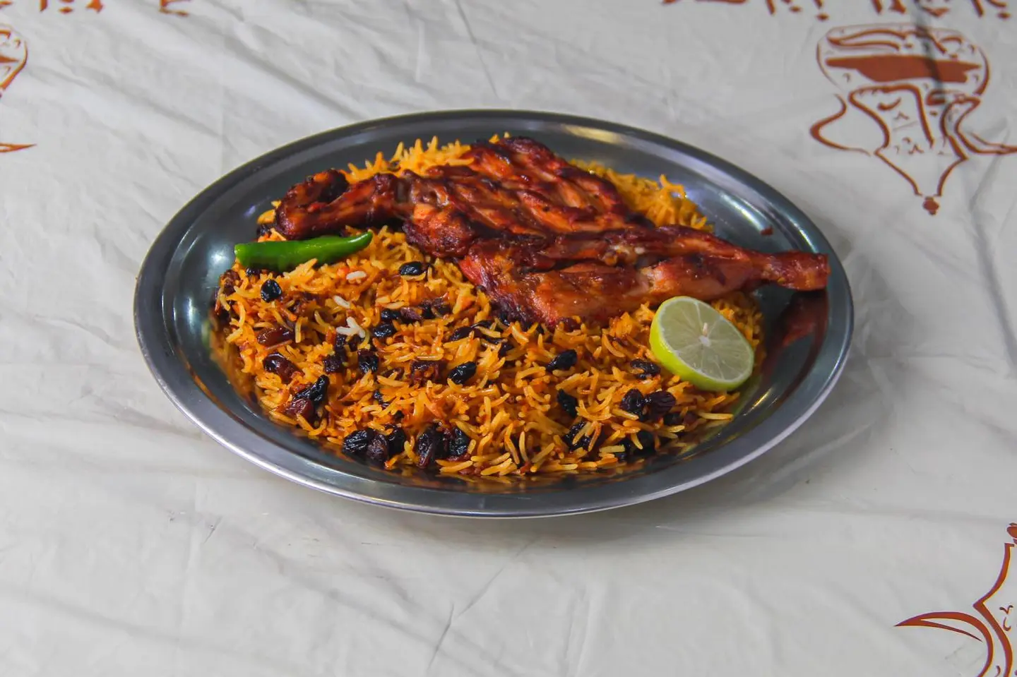 نص فحم - أرز مندي