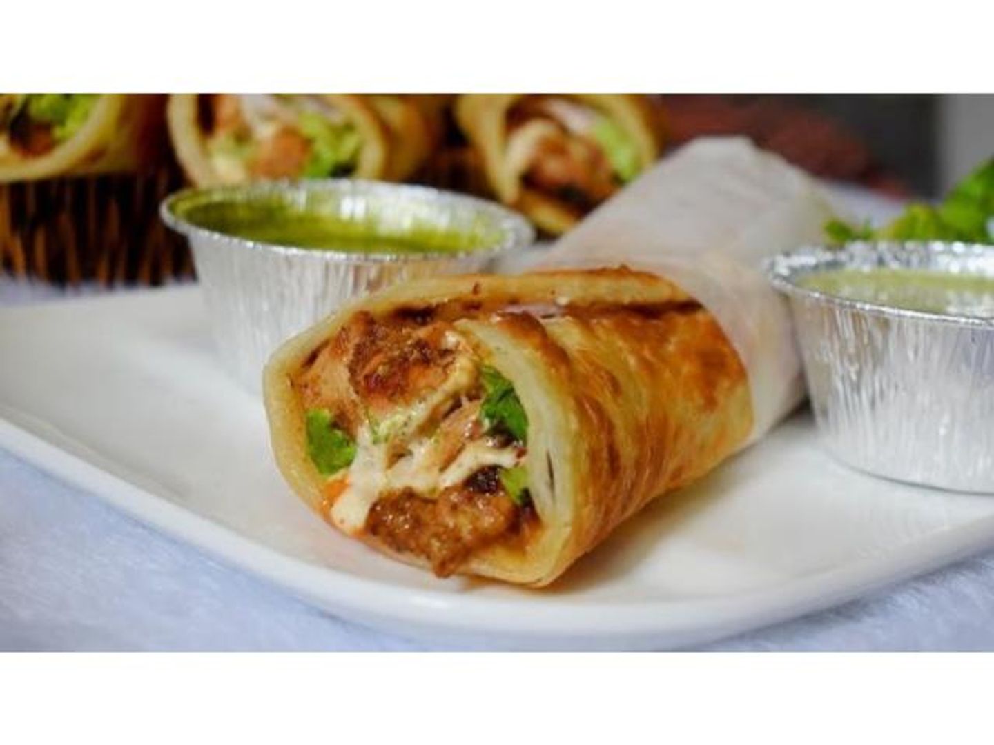 Chicken Boti - Puri Bread