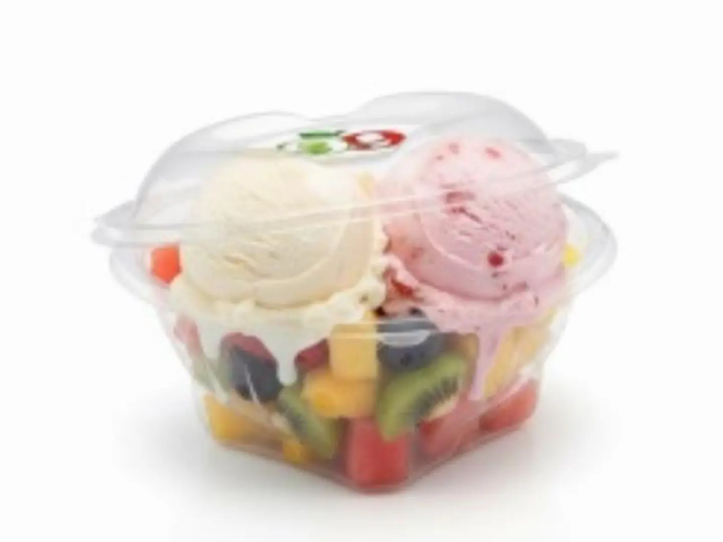 صحن فواكه ايسكريم - كوب وسط