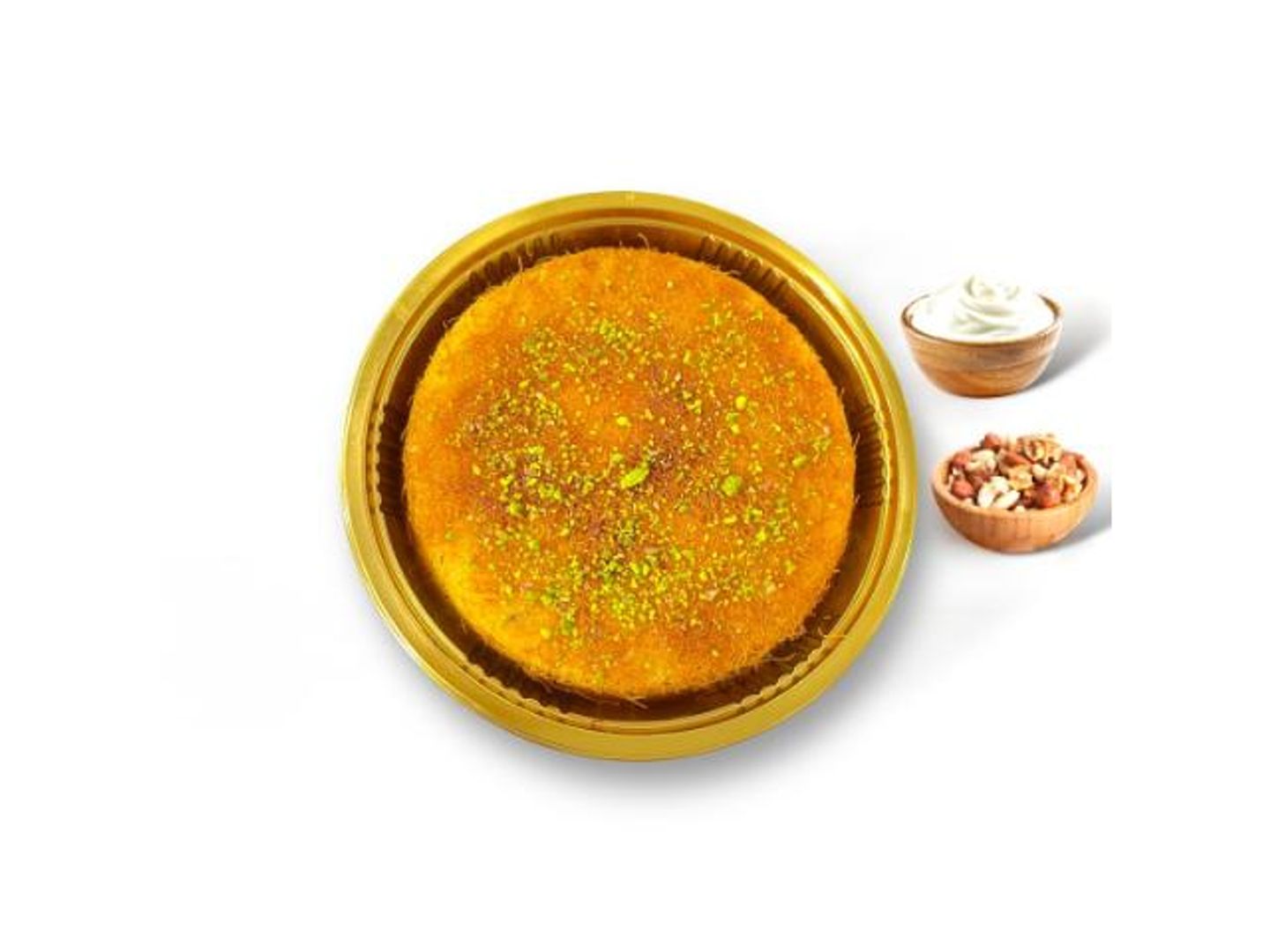 Kunafa With Cream And Nuts - Small
