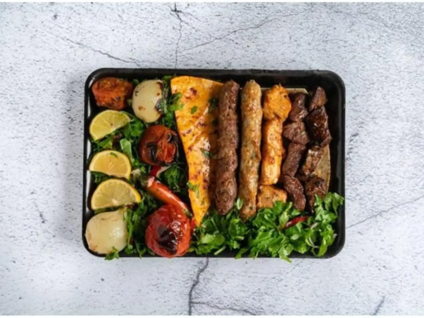 Mixed Kebab Plate Meat And Chicken - Small