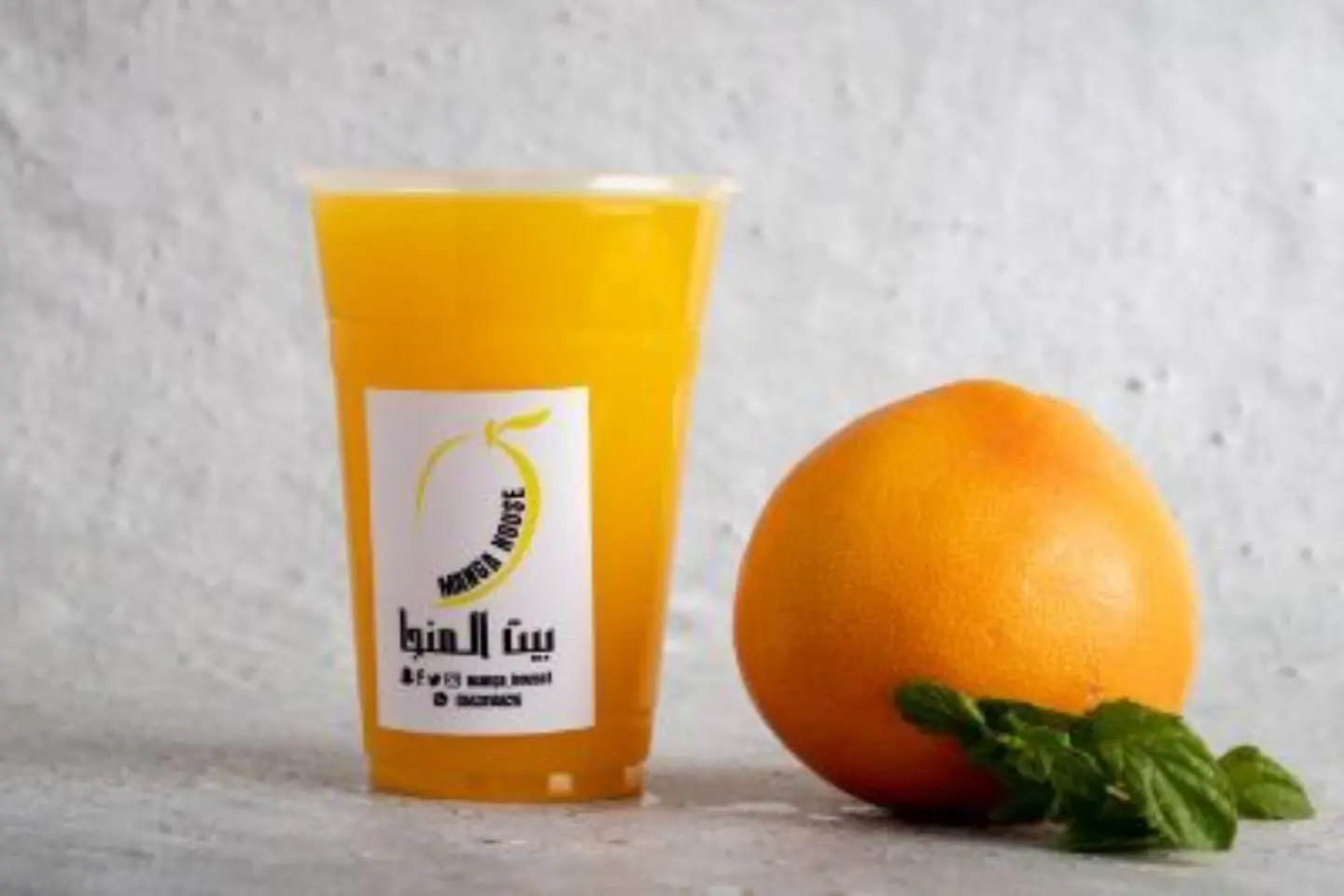جريب فروت بالبرتقال ونعناع - وسط