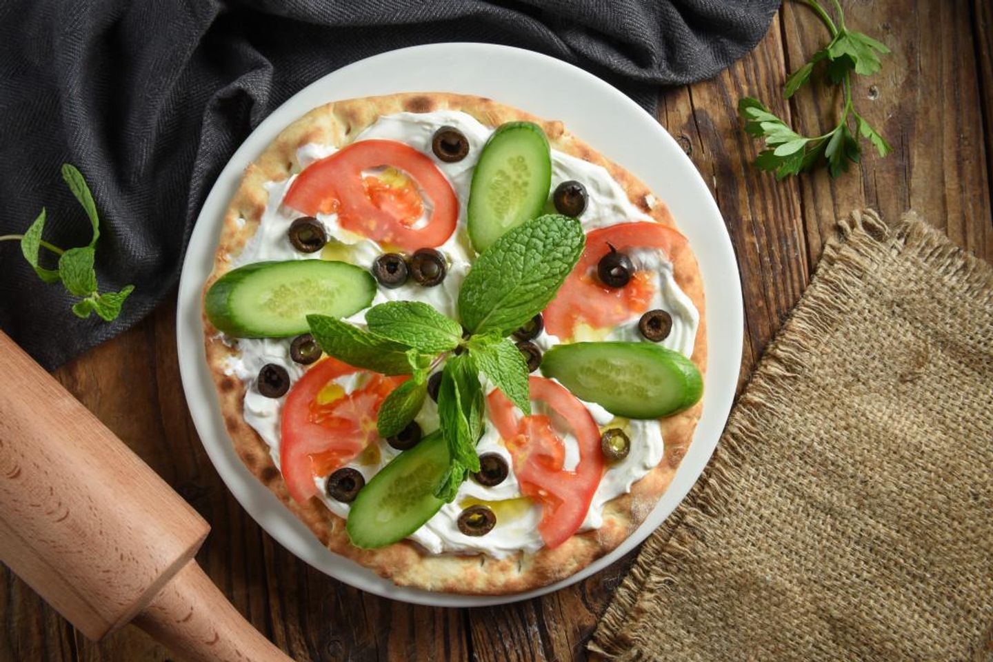 Labaneh And Vegetables - Medium