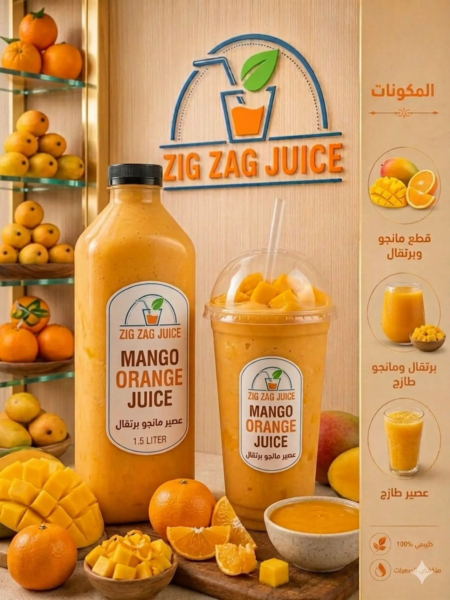 Mango With Orange - Cup Medium