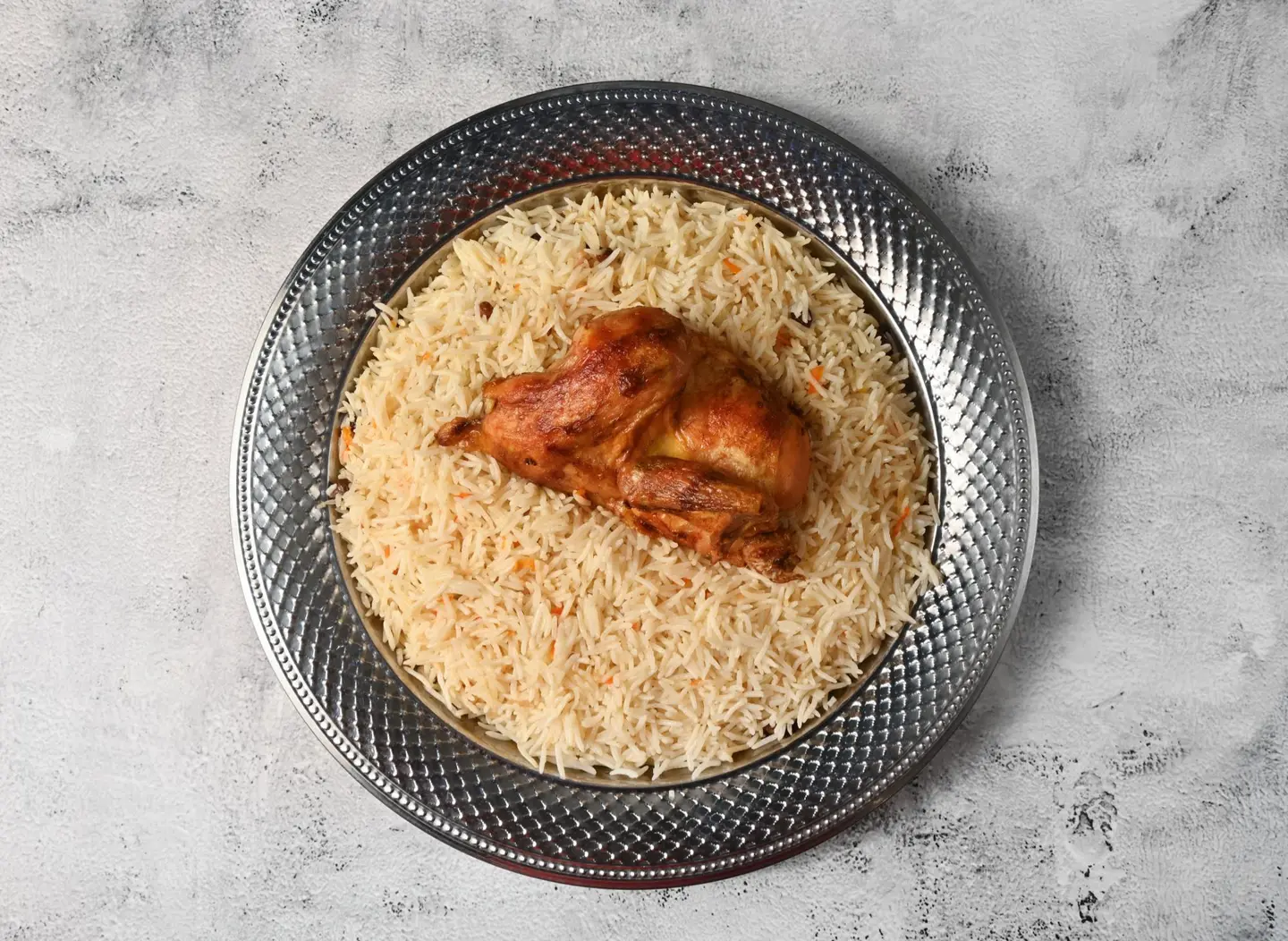 دجاج شواية مع رز - ربع شواية مع الرز