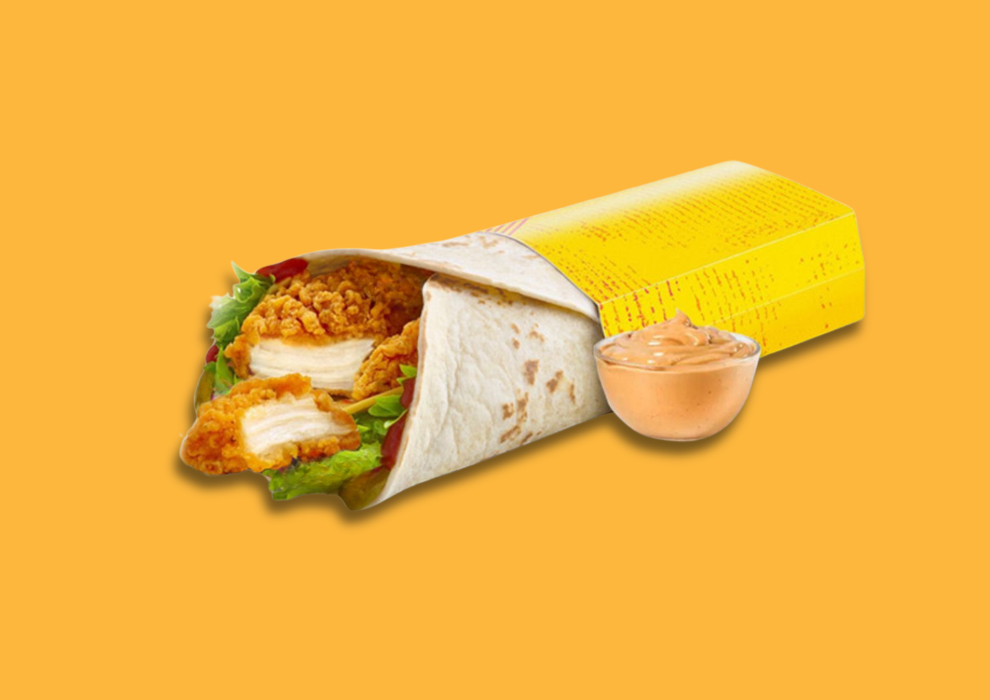 كرسبي تشيكن رول تورتيلا - برجر