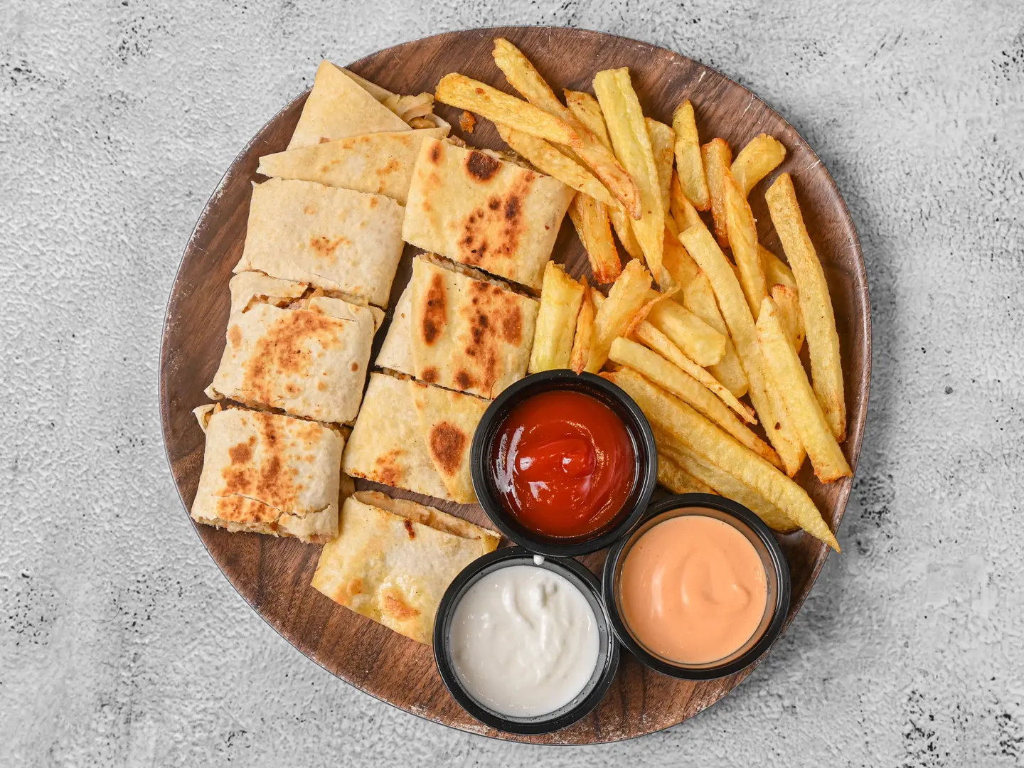 صحن شاورما عربي - دجاج