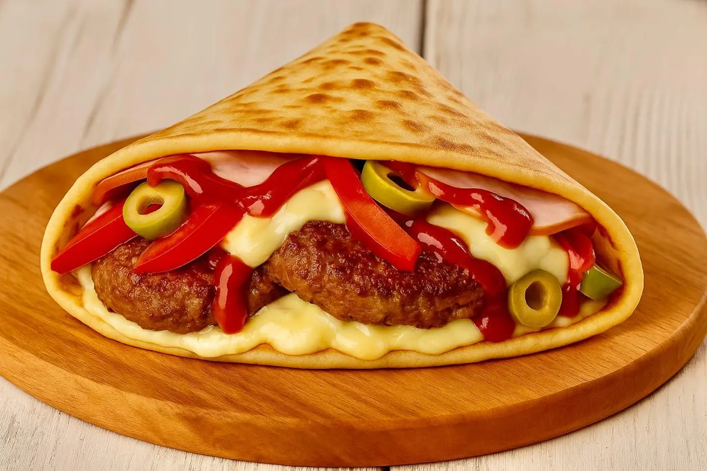 Mix Meat Crepe - Medium