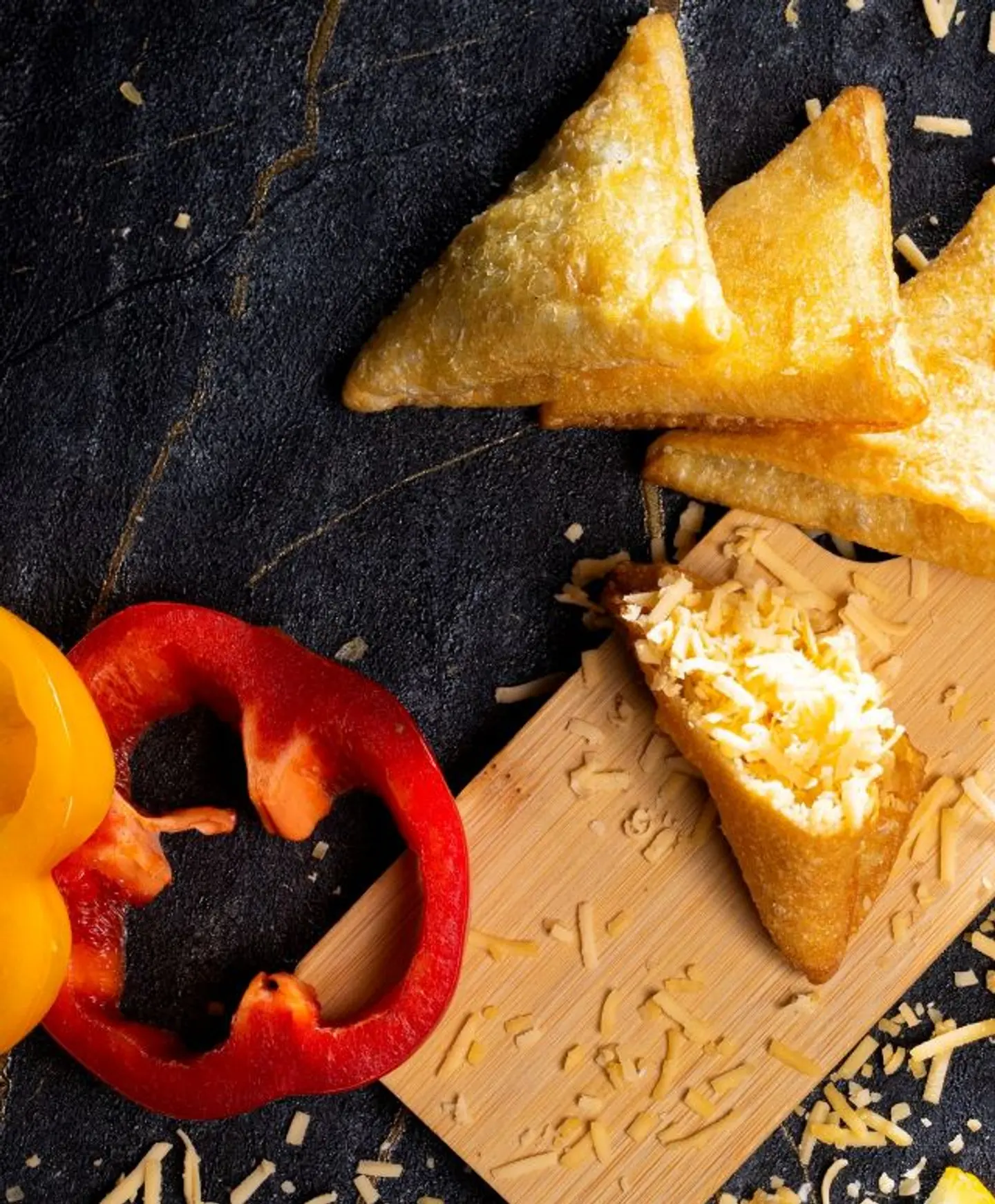 Cheddar Cheese Sambosa - Quarter Kilo