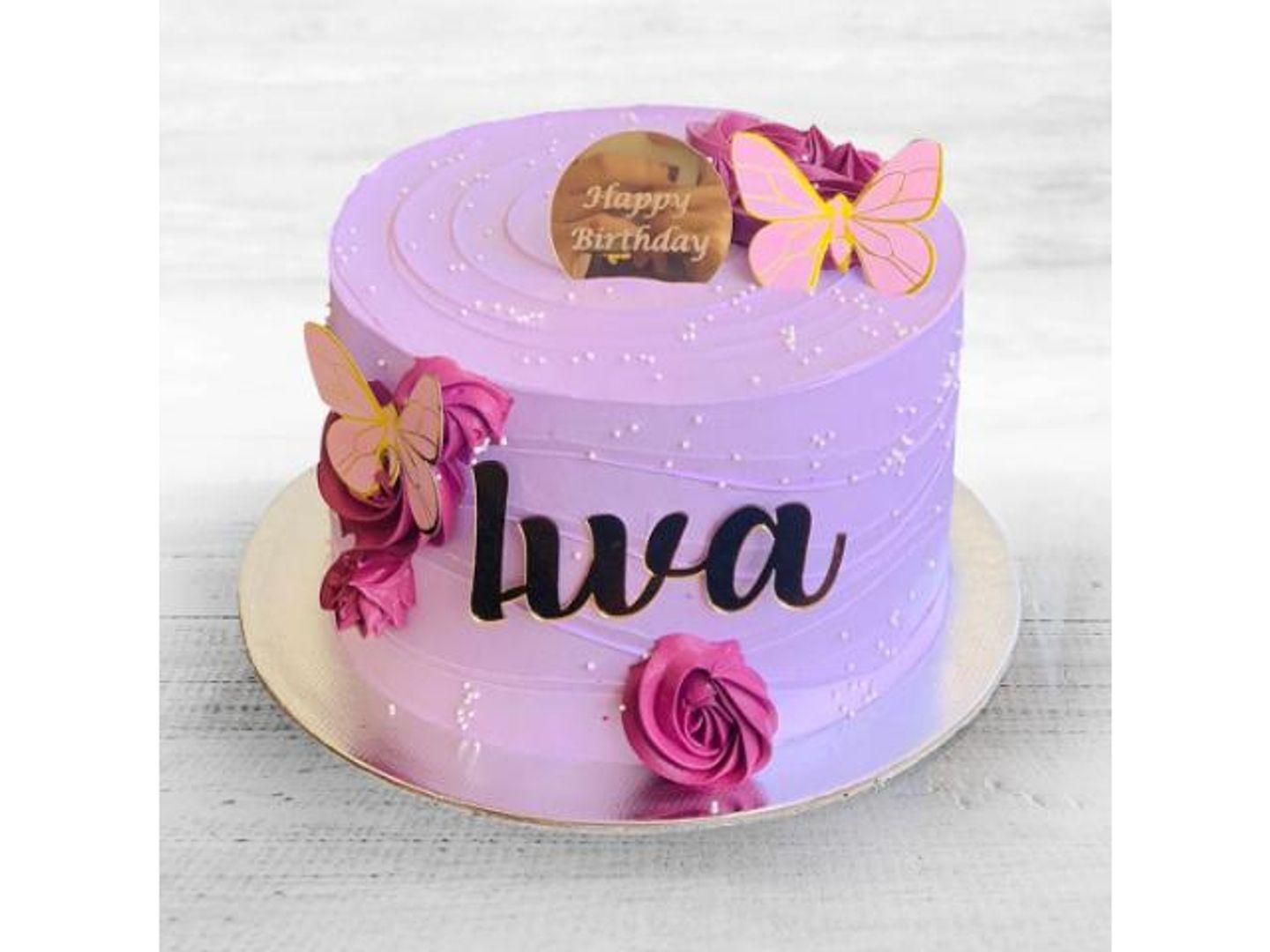 Red Velvet Butterflies Cake Decoration - Small