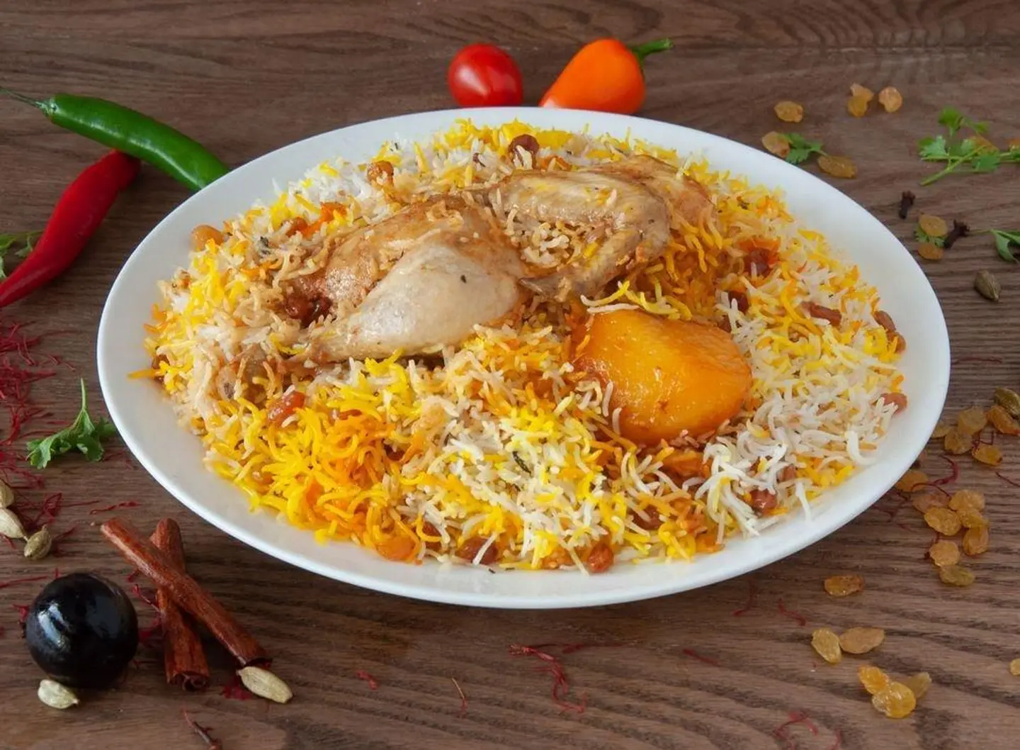 زربيان دجاج - نص حبة