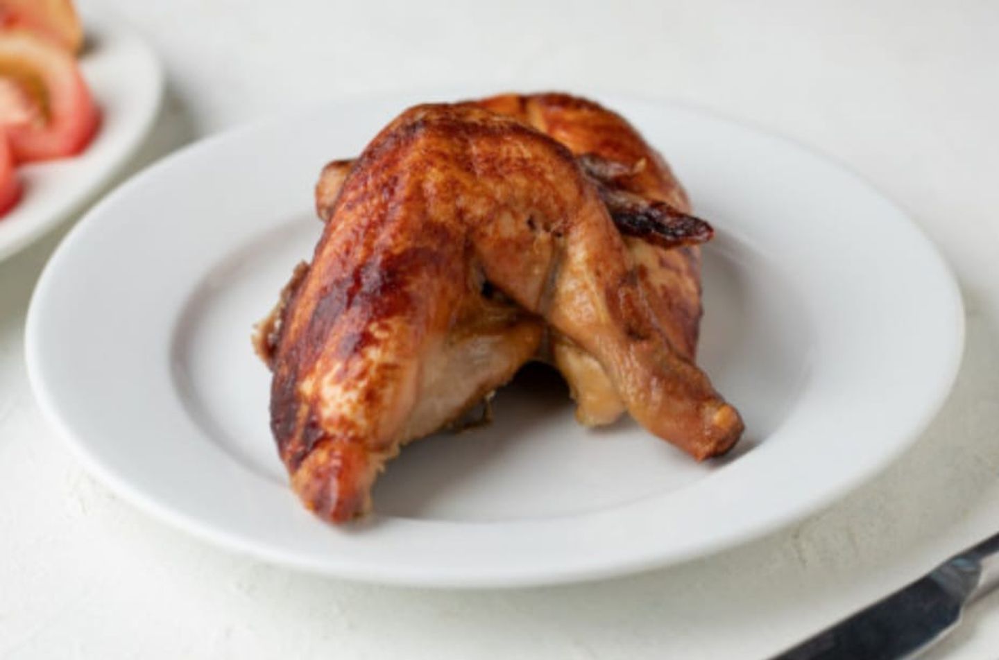 حبة دجاج سادة شواية عالحطب - نص حبة دجاج