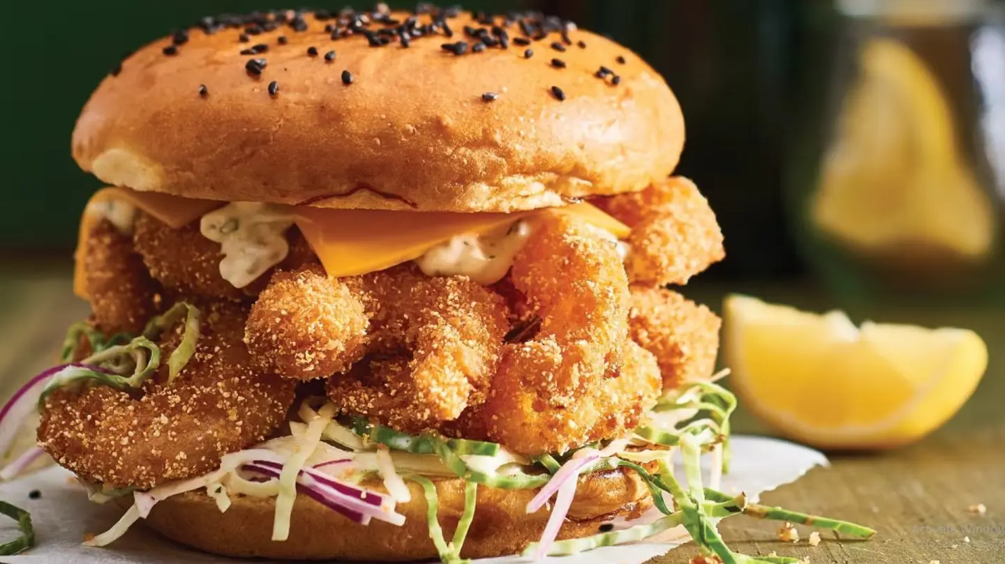 برجر روبيان - ساندوتش