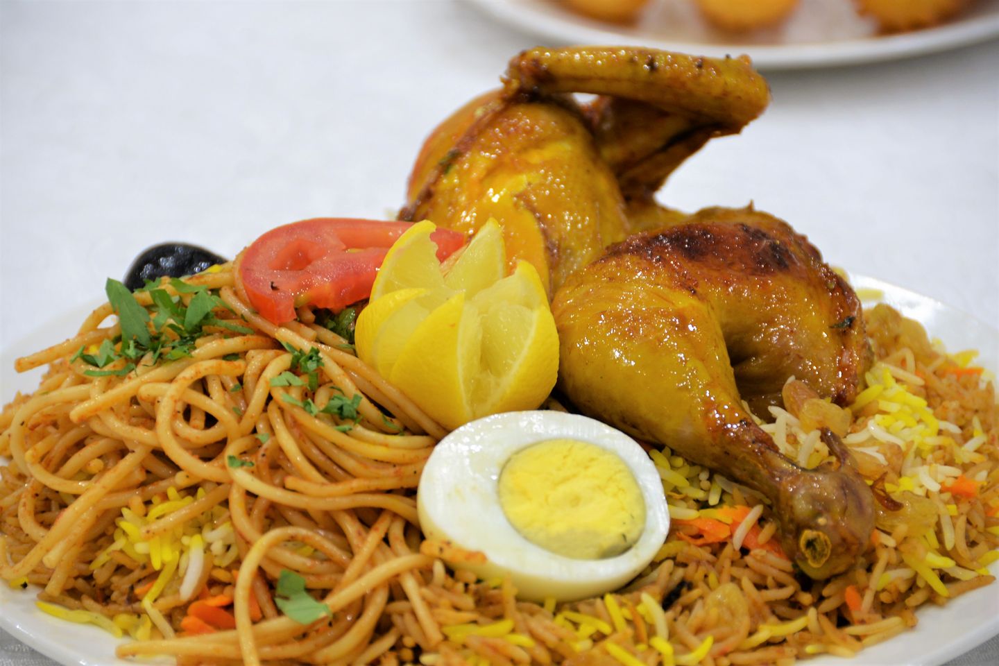 دجاج كوزي مع الارز - نص حبة دجاج