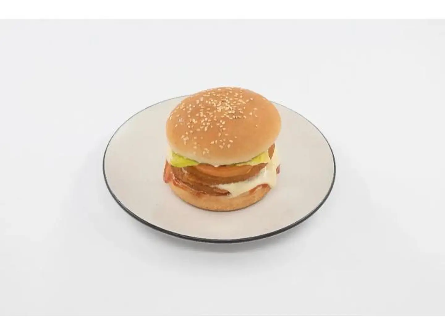 Chicken Burger - Round Bread