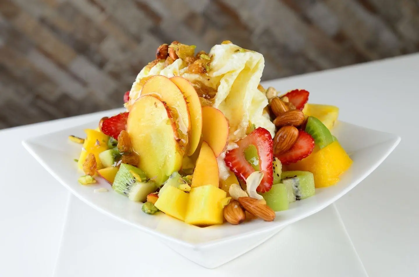Fruit Salad With Nuts Plates - Small