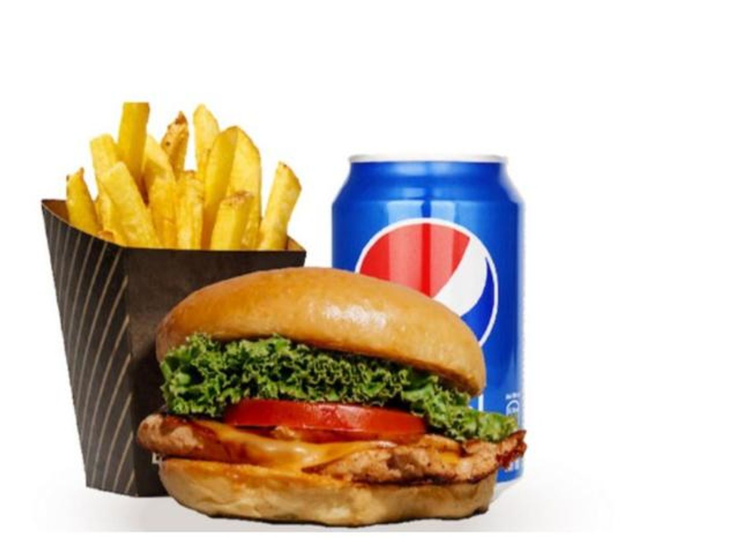 Chicken Burger Meal - Without Cheese