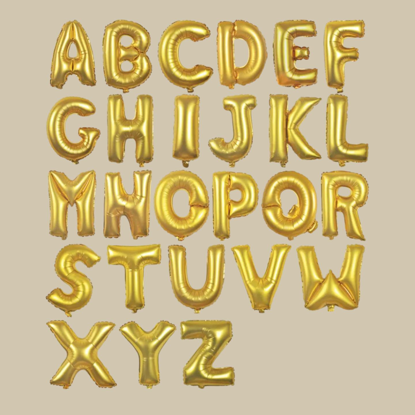Helium Gold Letter Balloon - Large Golden Foil Helium Balloon   Letter X