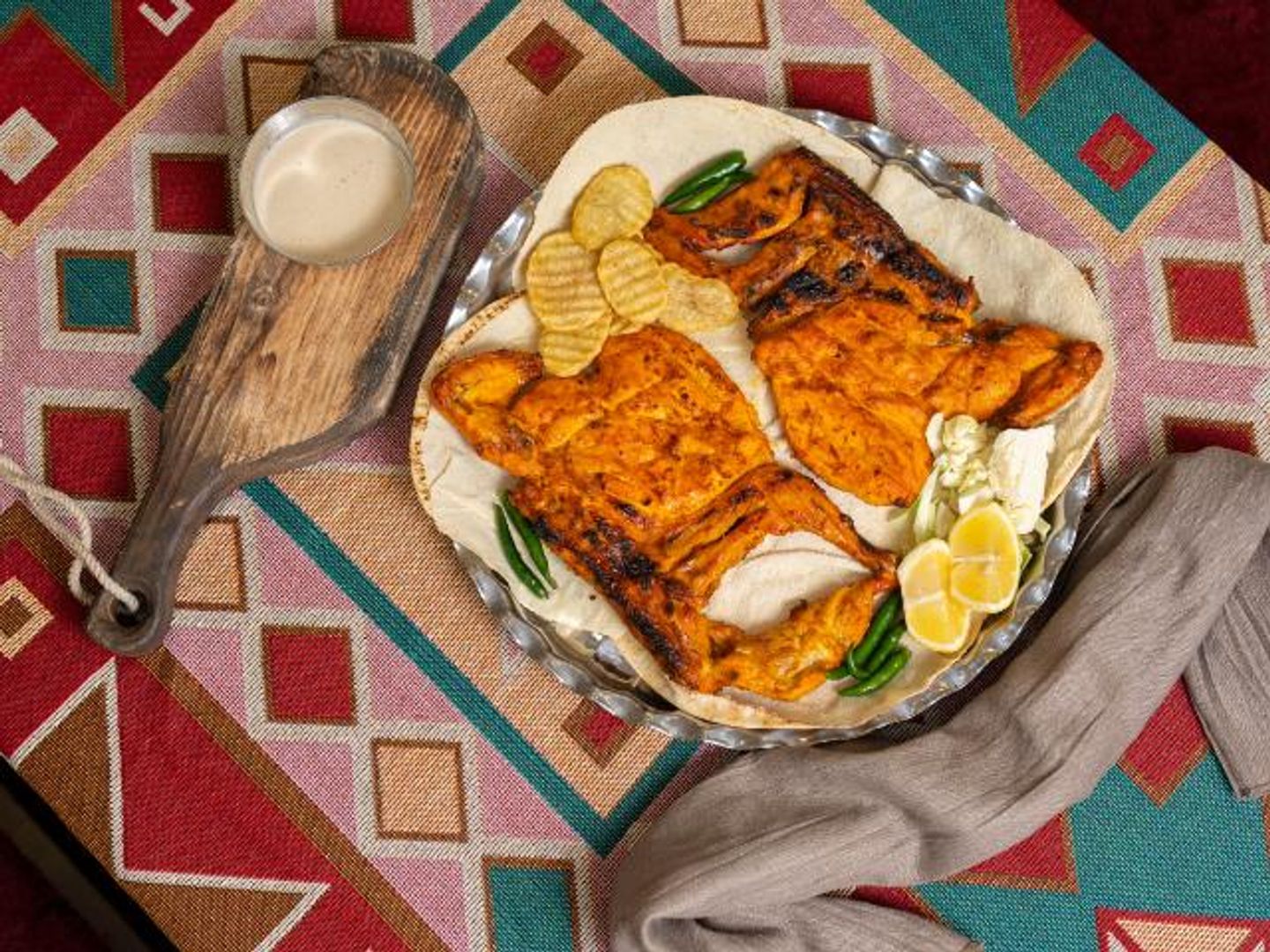 دجاج عالفحم سادة - نص دجاجه