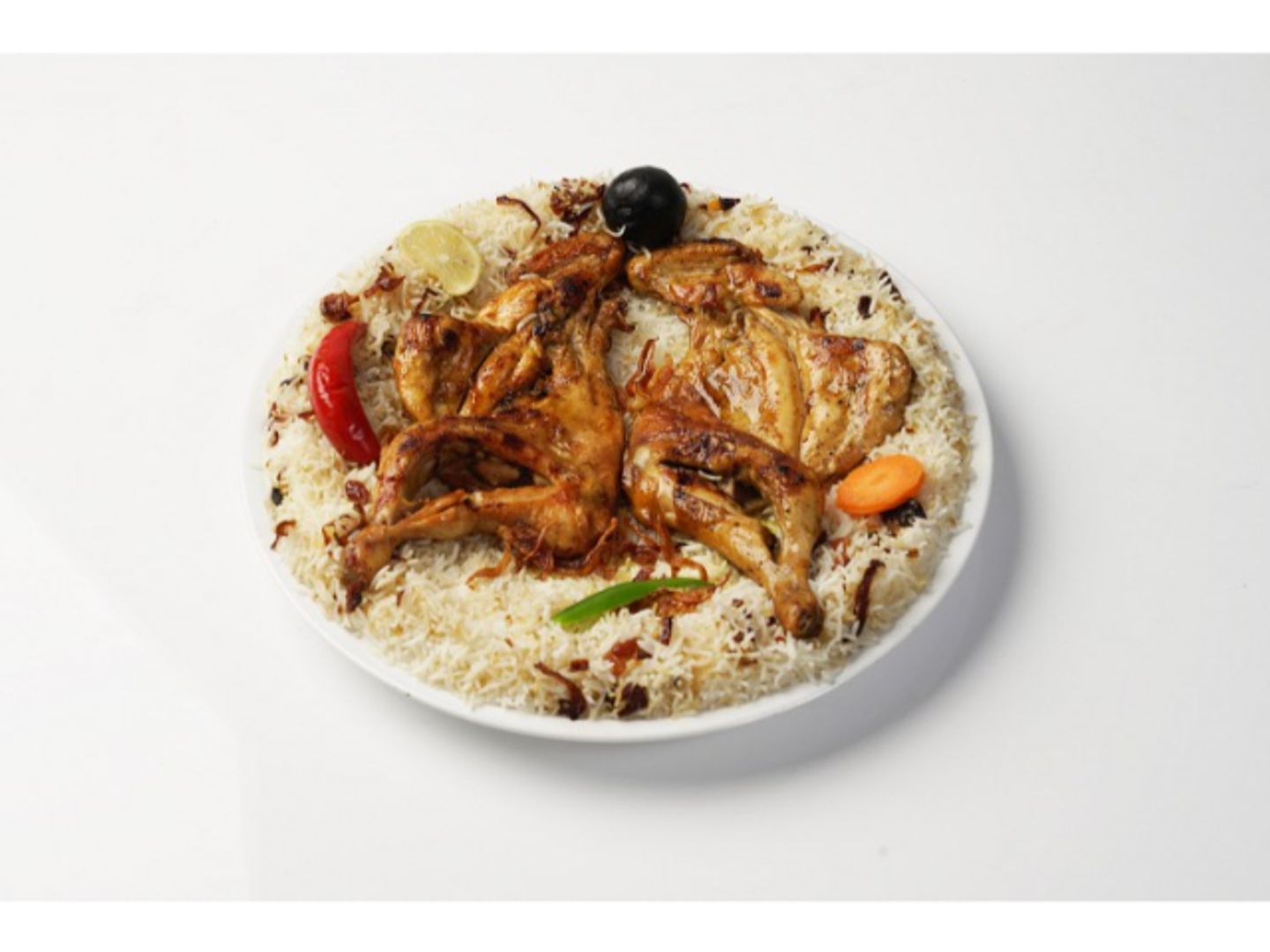 Chicken Madbi With Rice - Half A Chicken