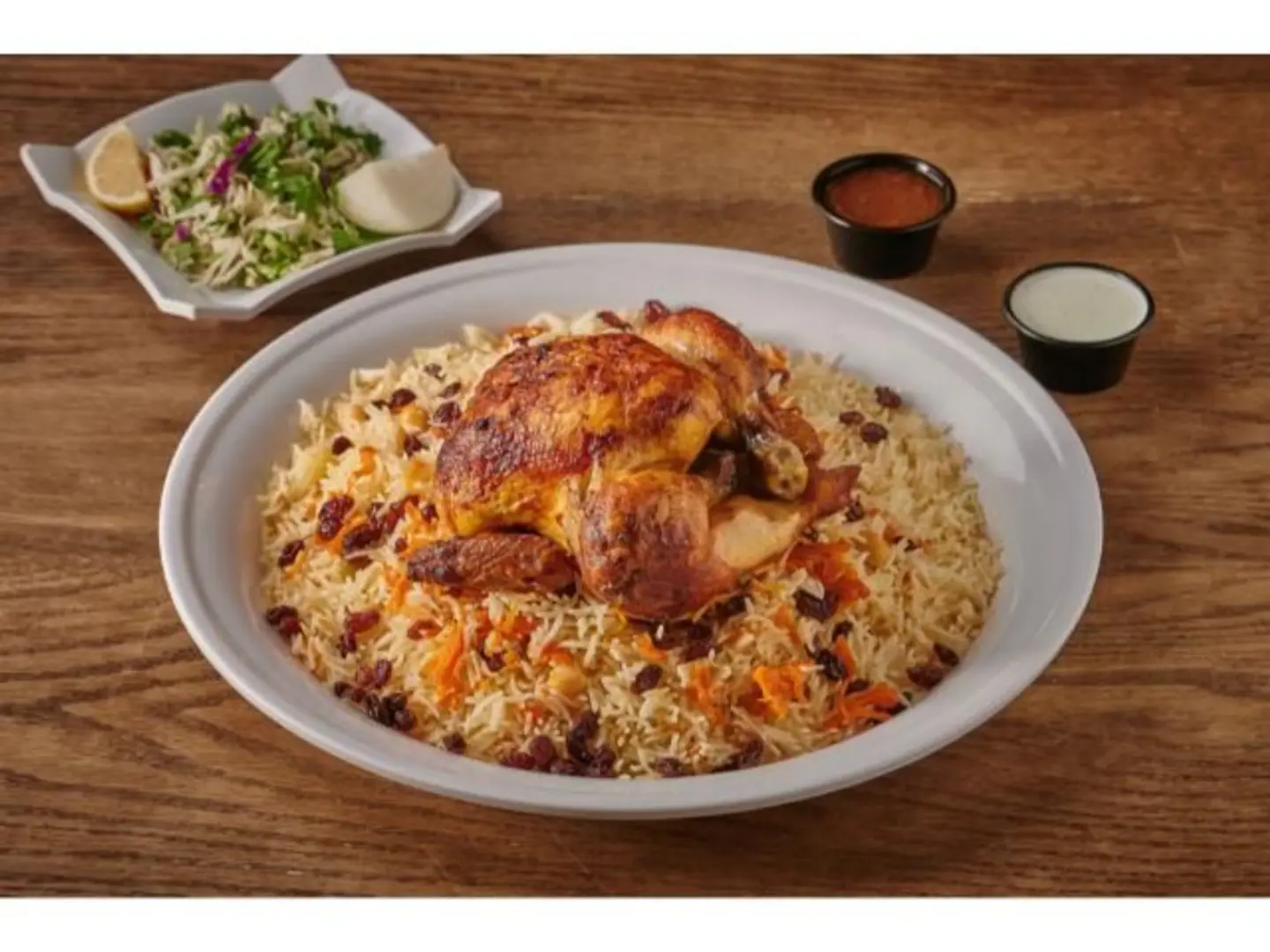 Grilled Chicken With Rice - Quarter Of A Chicken