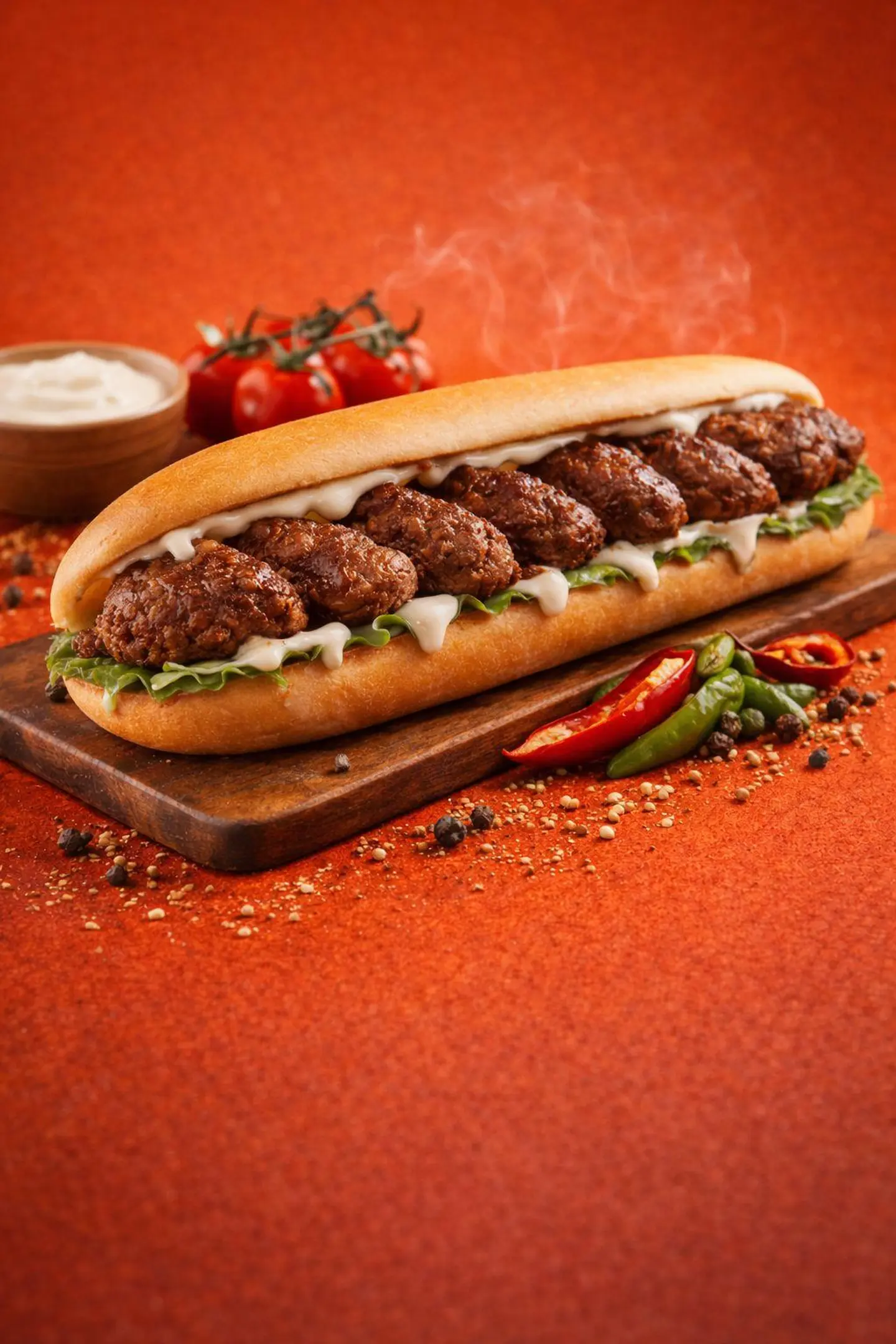 Beef Kebab Kofta Sandwich - Small